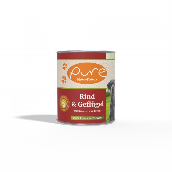 Hundemenü Rind & Geflügel 800g